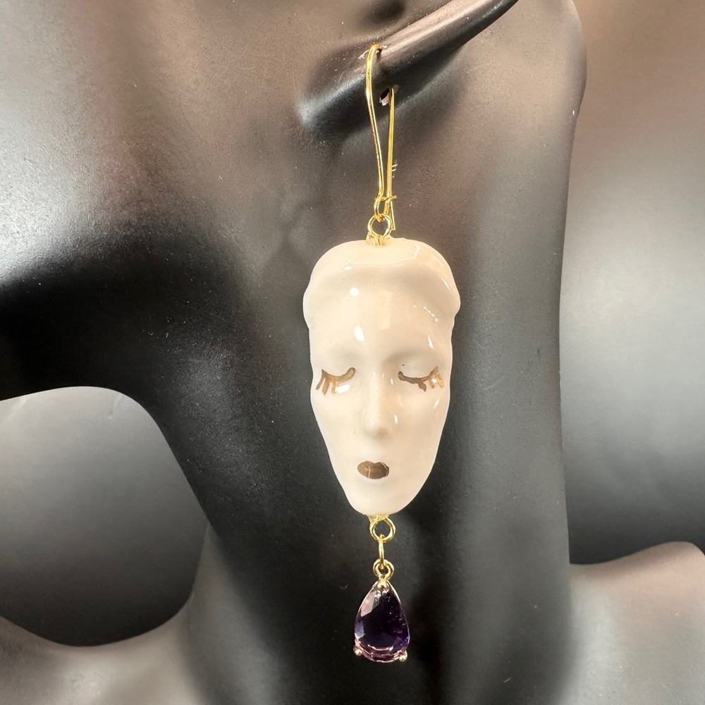 Handmade Luxury Ceramic Earrings – Unique, Lightweight, and Artistic Jewelry